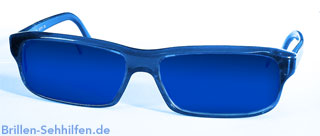 Blaue Brille